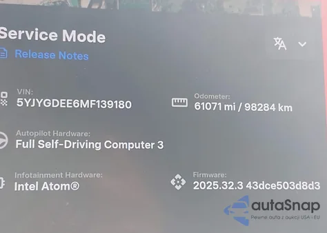 2021 Tesla Model Y Long Range Dual Motor All-Wheel Drive из США, поврежденный, VIN 5YJYGDEE6MF139180